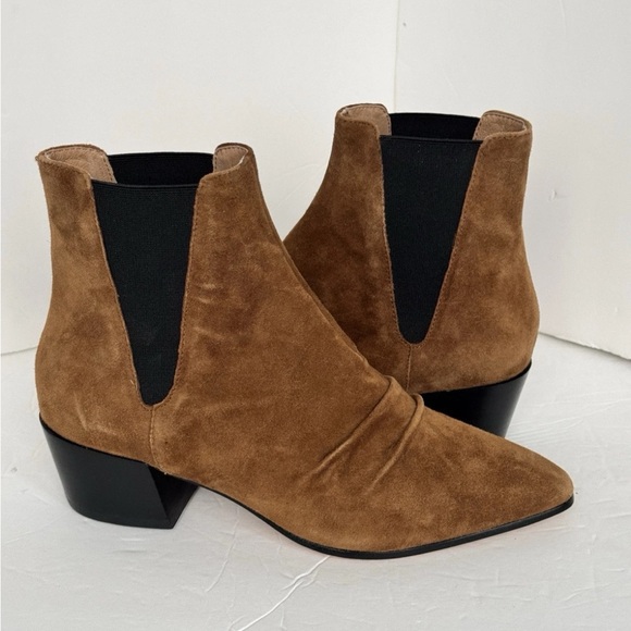 Joie Parul Tan Suede Ankle Booties - Picture 1 of 7